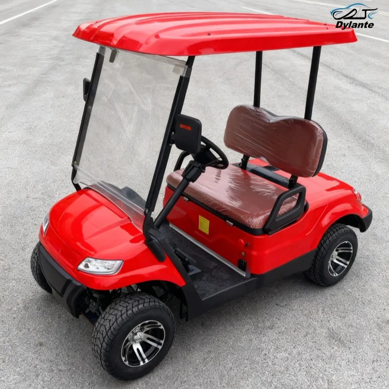 سيارة نادي جديدة مخصصة مع زجاج أمامي قابل للطي للكبار مزرعة سيارة كهربائية سلامة طاقة جديدة عربة جولف كهربائية مقعد خلفي قابل للطي