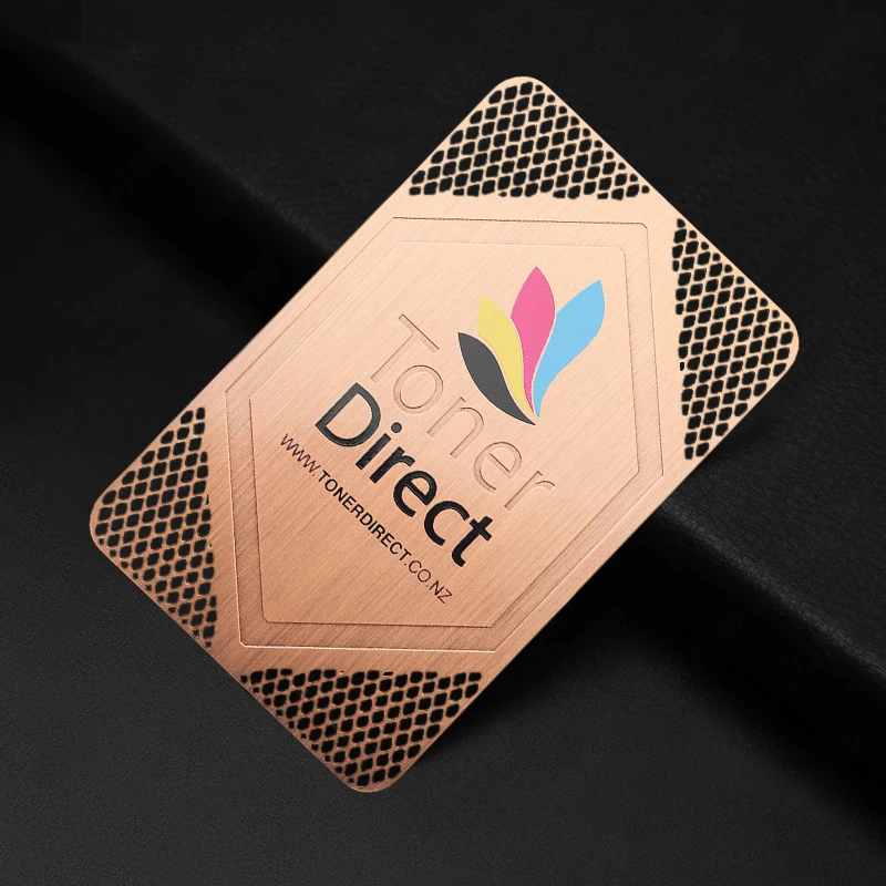 Custom Black PVD Coated Anti Fingerprint Scratch Resistant Slim Stainless Steel Metal Business Card