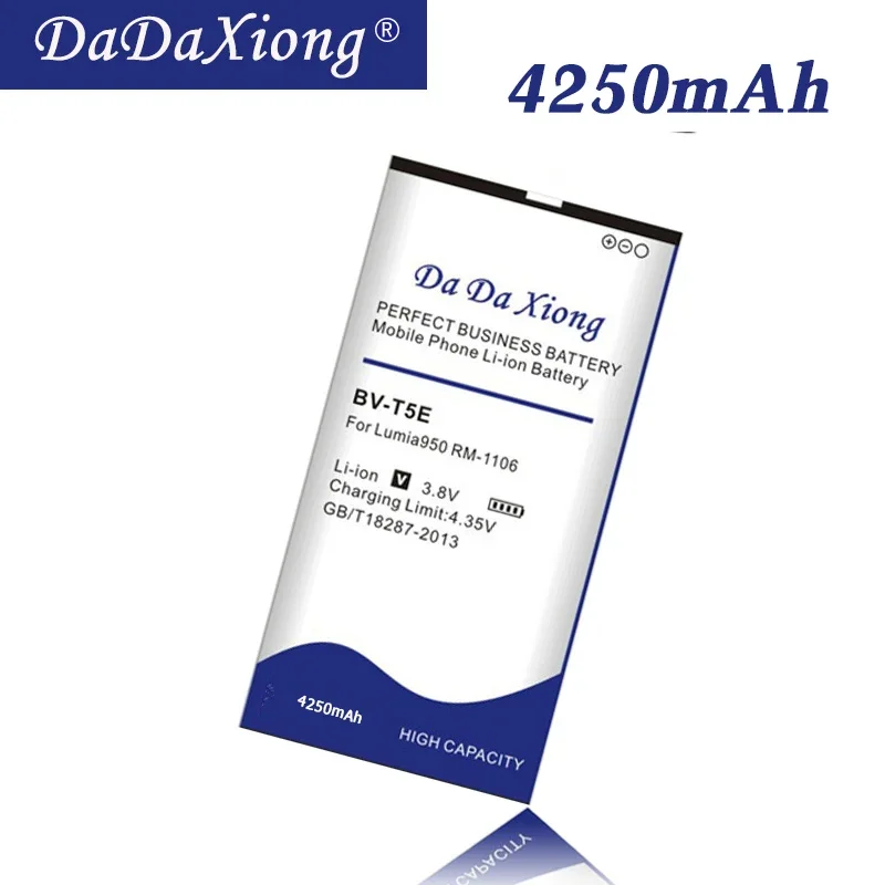 

DaDaXiong 4250mAh BV-T5E BVT5E Li-Ion для Nokia Lumia 950 RM-1106 RM-1104 RM-110 аккумулятор для телефона