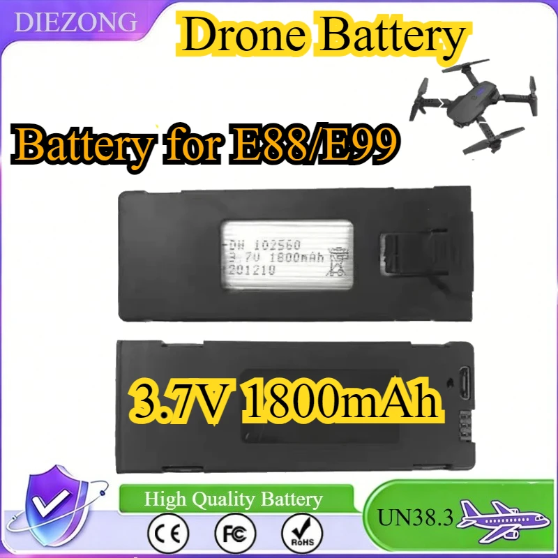 

Battery for E99 E88 Drone Accessories K3 Quadcopter Remote Control Aircraft E88 Drone Backup Battery E99 Drone Battery Wholesal