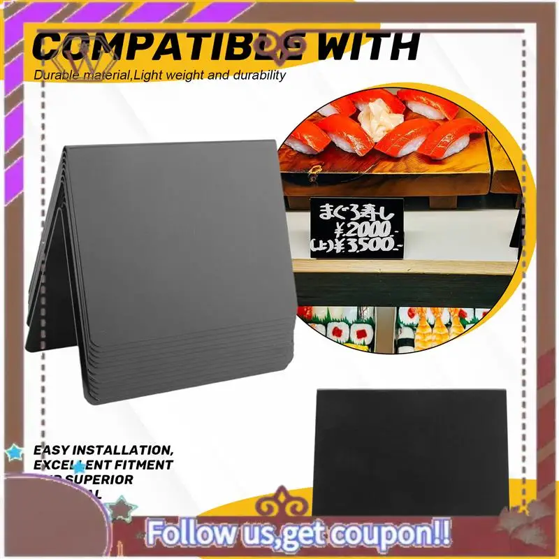 ABBG-12 шт. мини-вывески для классной доски 4X3 дюйма, маленькая меловая вывеска для классной доски, пищевые этикетки для вечеринок, шведских столов, легко писать