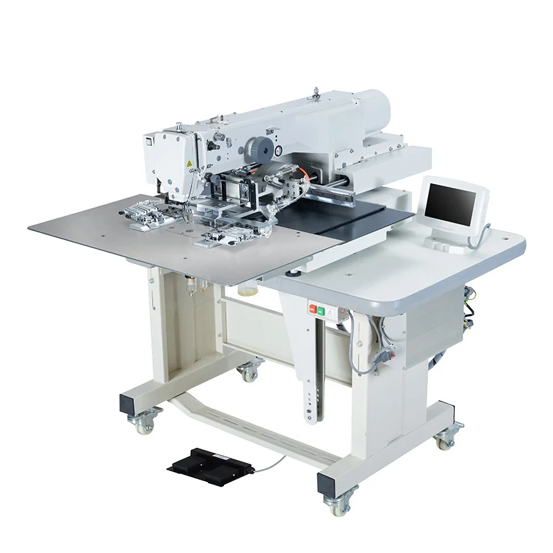 New Industrial High-Speed Flat-Bed Computerized Automatic Hat Visor Sewing Machine Core Motor Metal Plastic