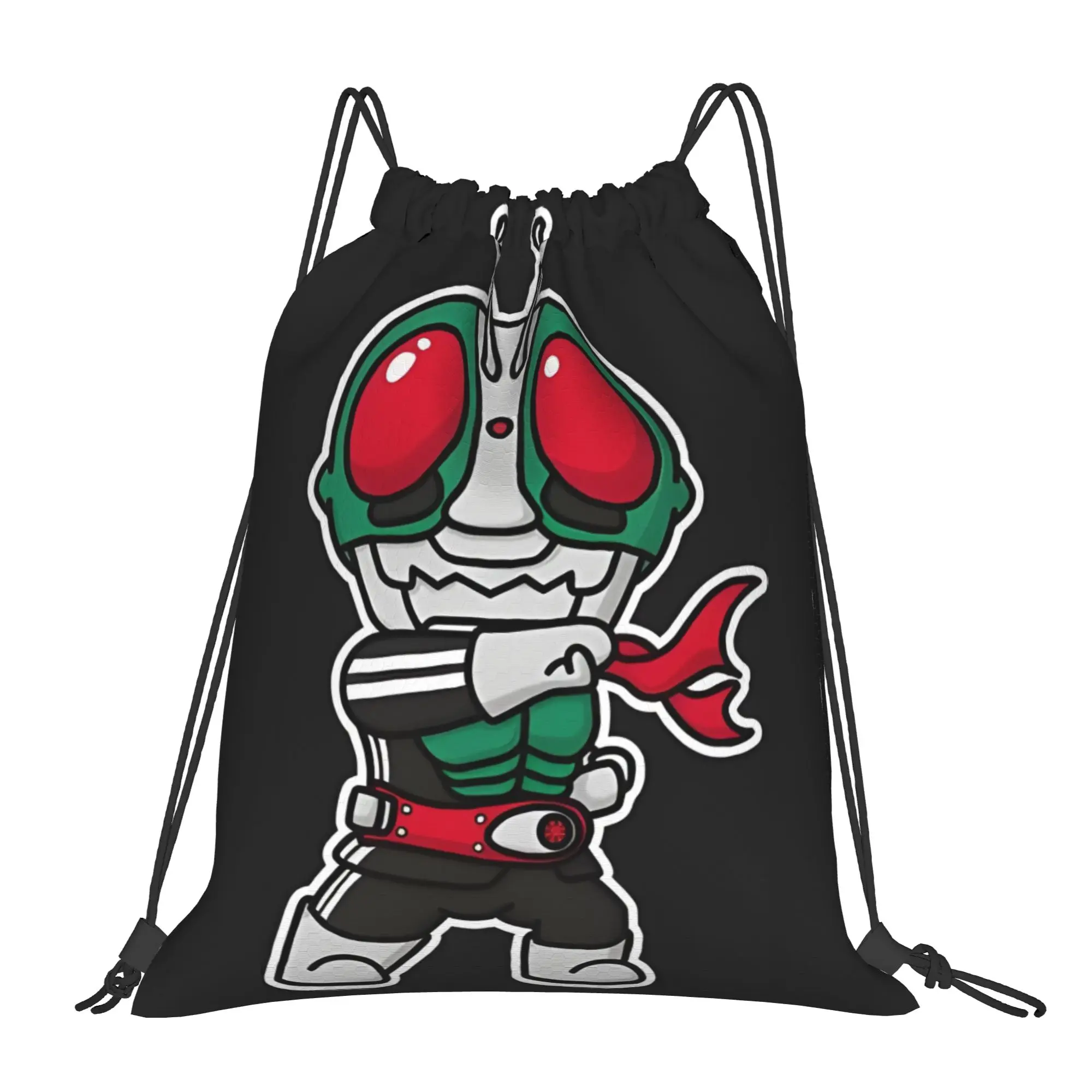 bag Pouch Kamen Rider Ichigou Ichigo Chibi Style Kawaii  Drawstring Bags Sports Pouch Print Backpack Boy Girls School Shoe Bag