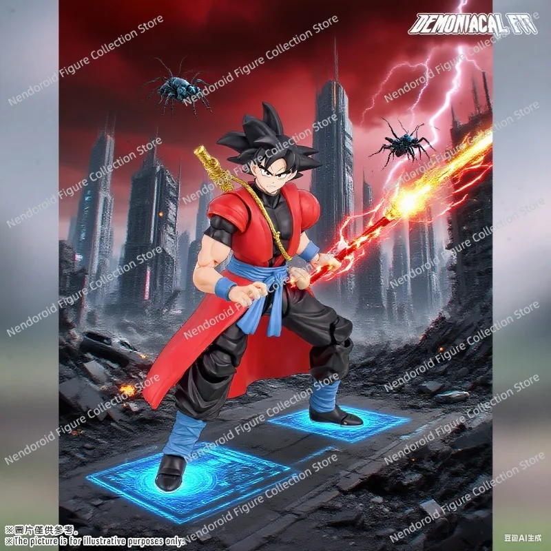 

In Stock Demoniacal Fit SHF Dragon Ball Z Super Saiyan Son Goku Time Vanguard Anime Action Figure Model Custom Toys Gifts