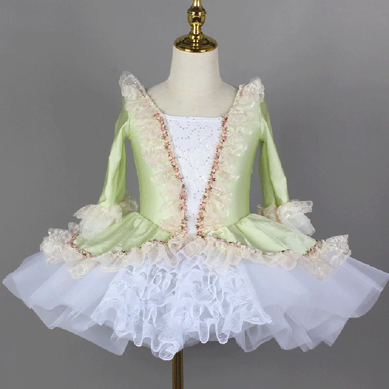 Leotardos profesionales para actuación de Ballet para niños y niñas, traje de tutú para gimnasia, traje de Ballet para faldas de traje de baile