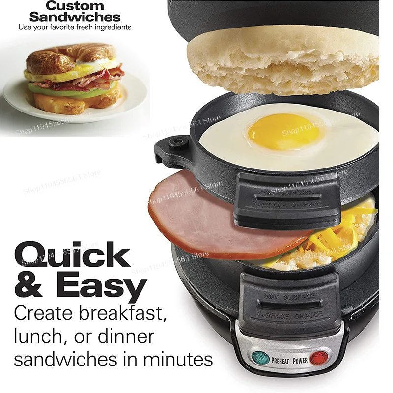 

Многофункциональный гриль для гамбургеров, 110 В, сэндвичница и стейка для завтрака для домашнего использования