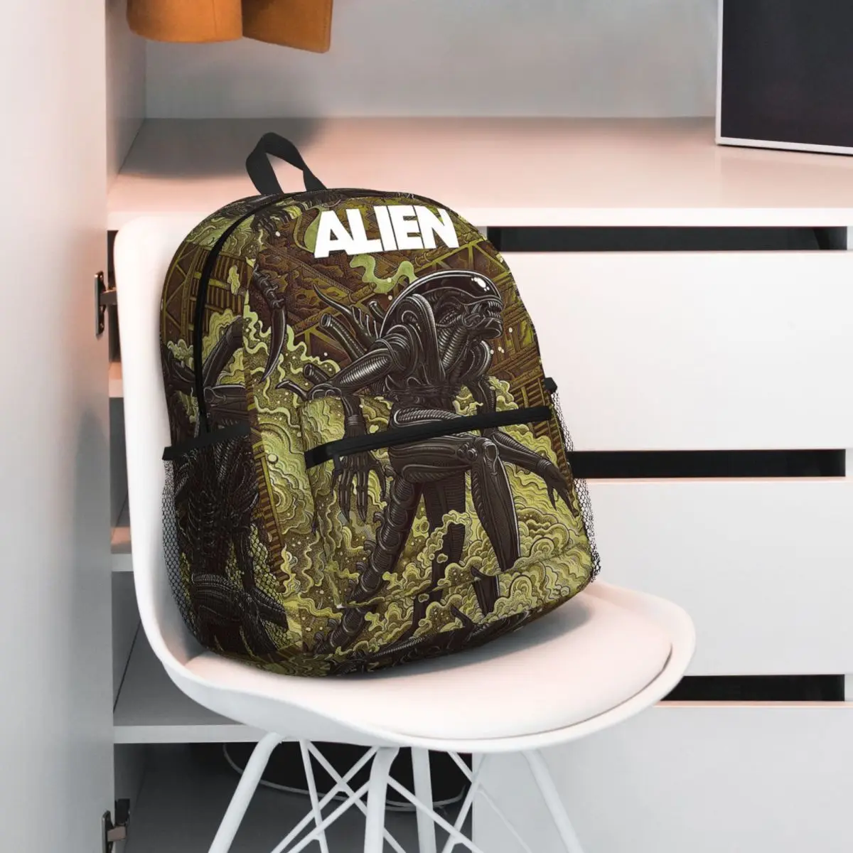 

Рюкзак с изображением инопланетянина, рюкзак большой емкости, детская сумка для книг, школьная сумка, сумки на плечо для мужчин и женщин