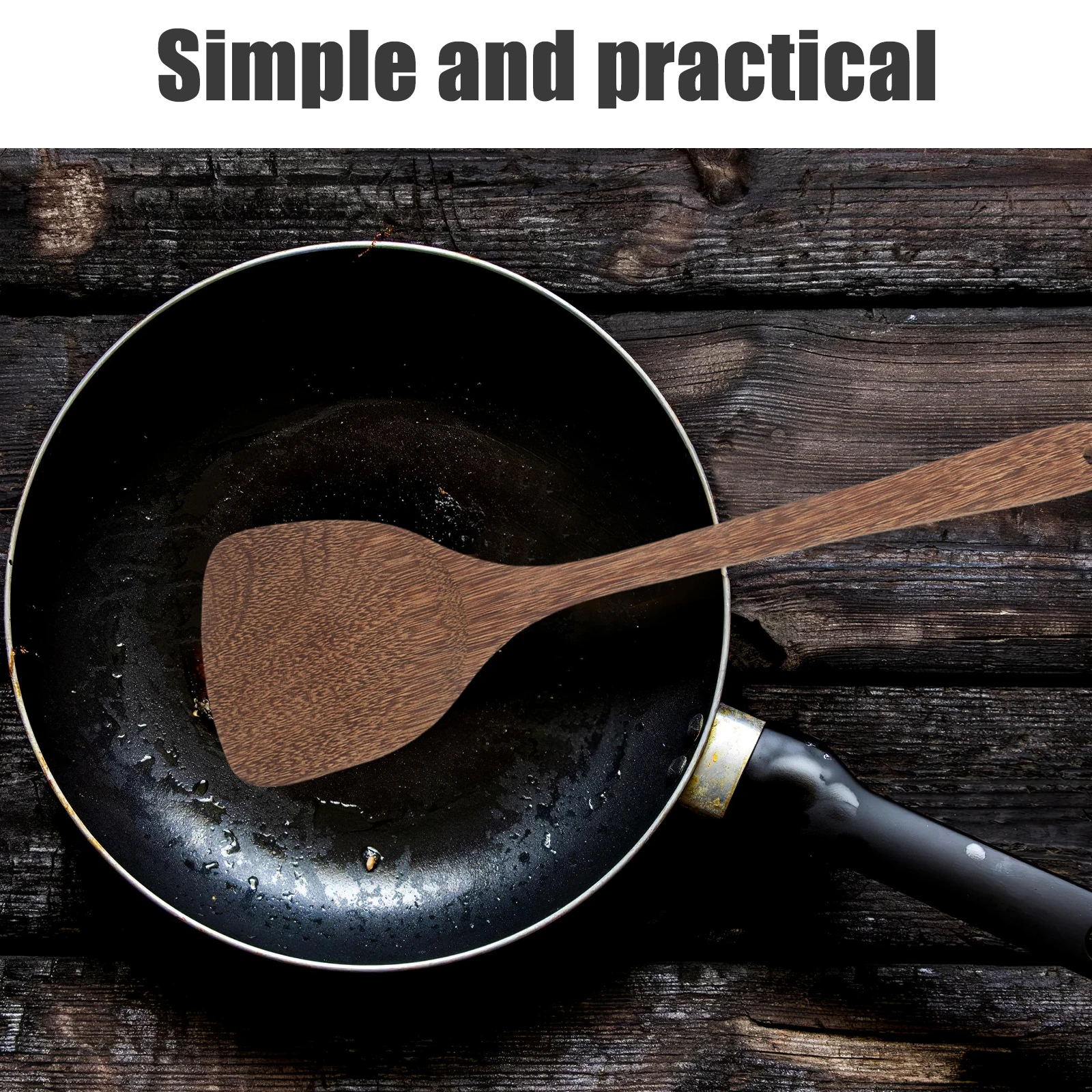 

Chicken Wood Spatula Heat Resistant Natural Wood Cooking Utensil Nonstick Protection Lightweight Camp Kitchen Tool Fry