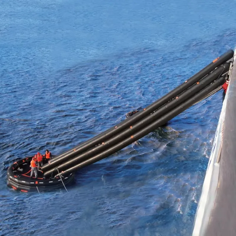 Large Capacity Inflatable Inclined Escape Slide for Marine Customized