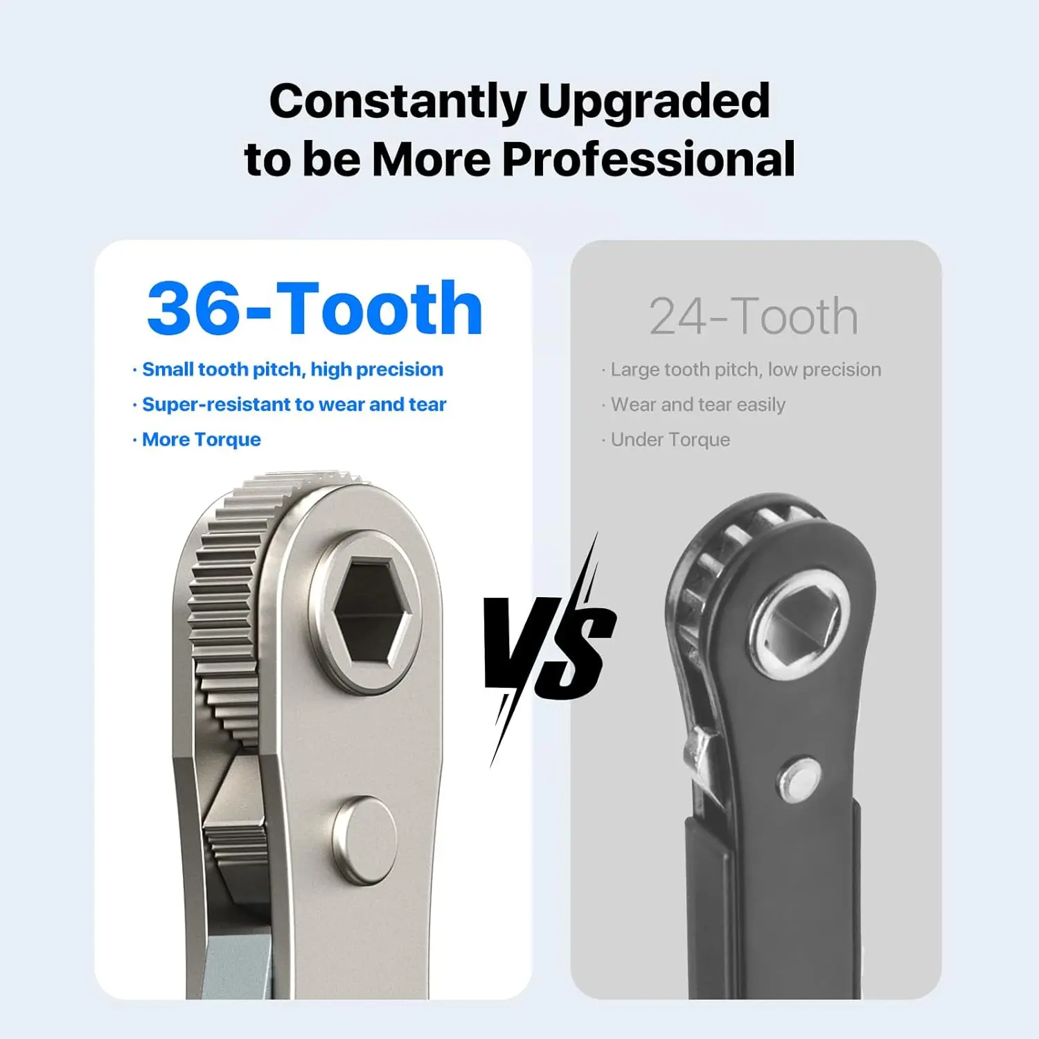 Set Obeng Ratchet Sudut Kanan 23-in-1, Kunci Ratchet Mini 36-Gigi, Alat Perbaikan Obeng Offset Magnetik