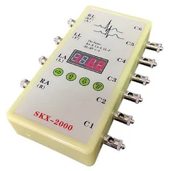 SKX-2000C  ECG Simulator ECG Signal Simulator Signal Generator 10-200bpm +  power  supply