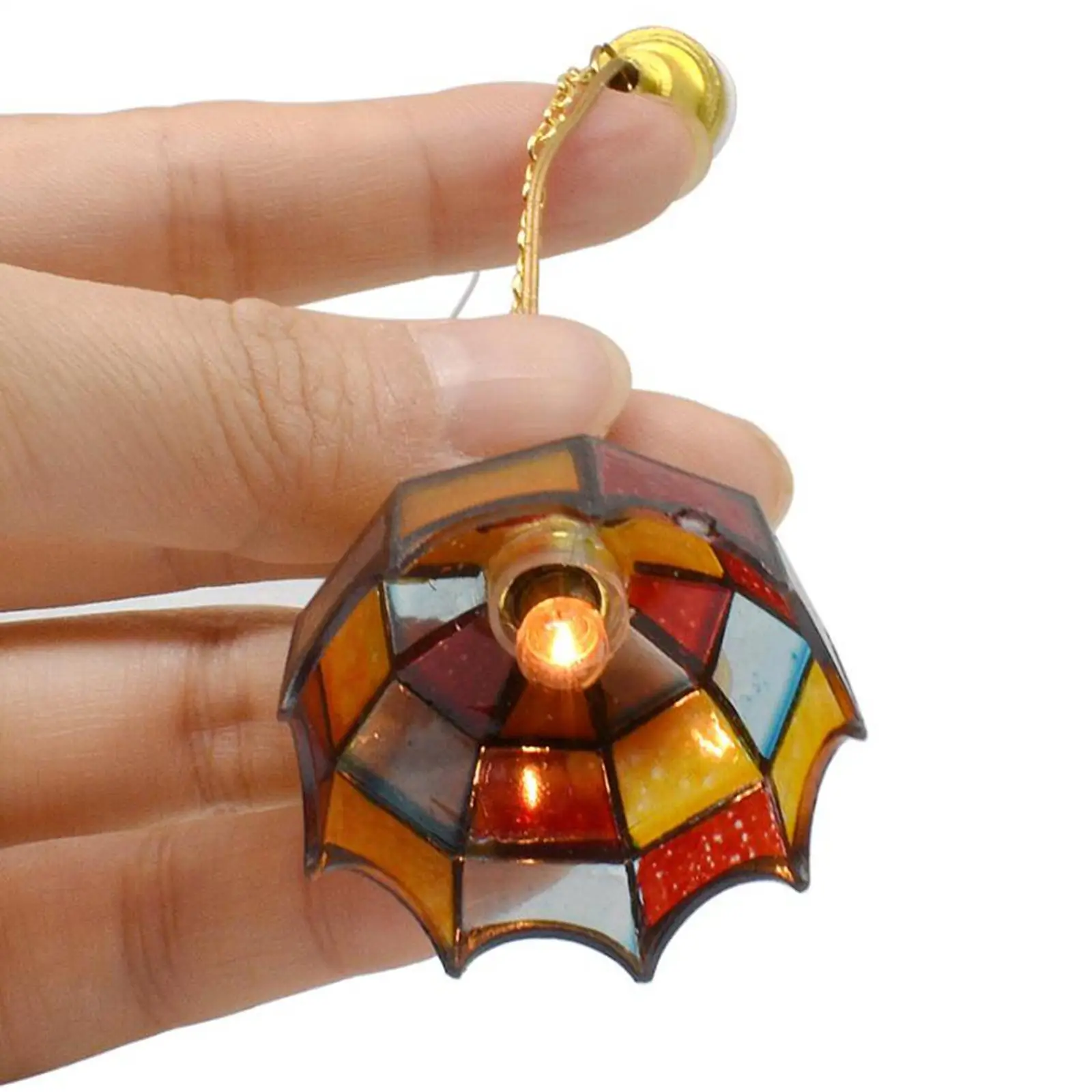 Miniature Dollhouse Ceiling Lamp Dollhouse Furniture for Dining