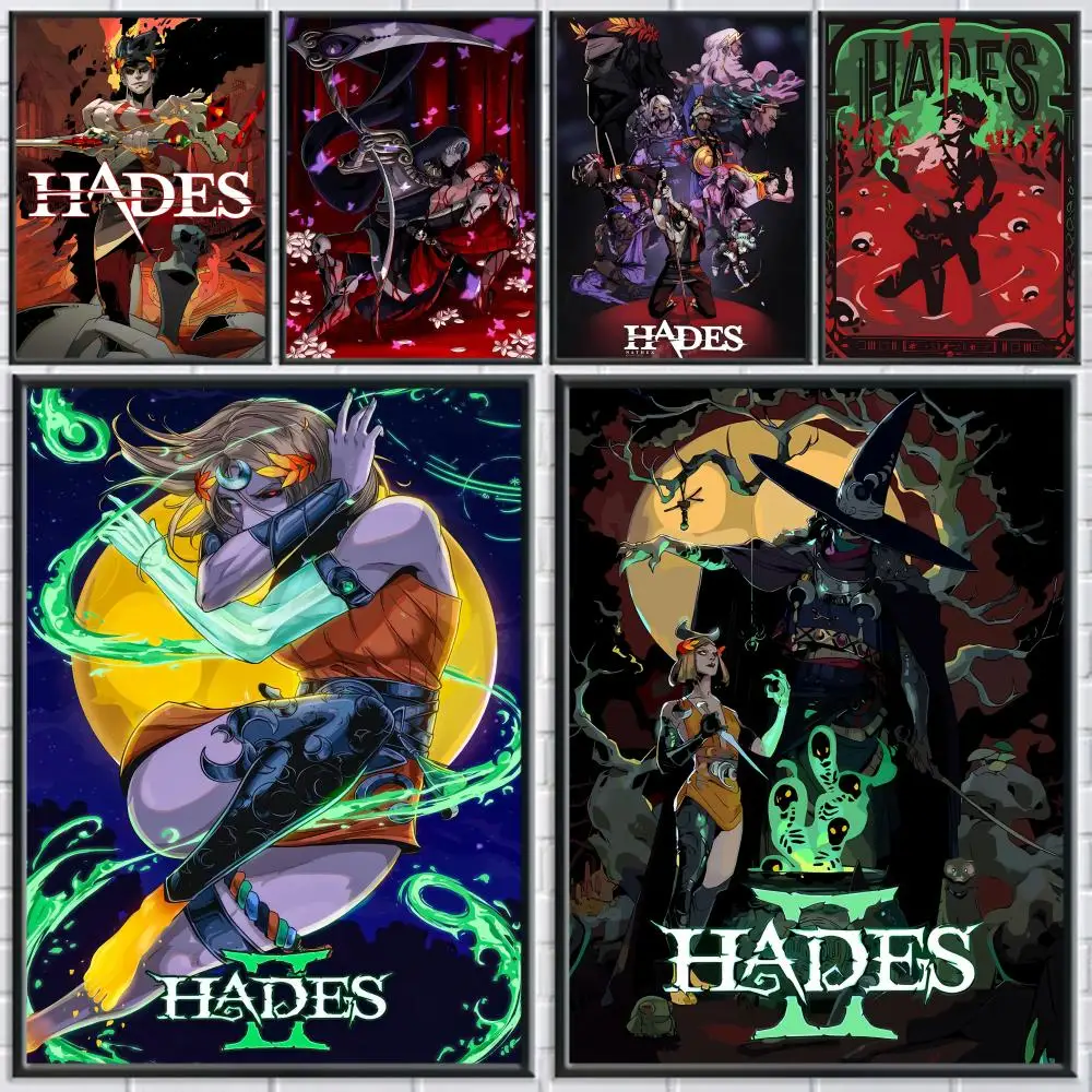 Popular Game H-Hades Poster Home Living Bed Room Bar Hallway Sticky Wall Printing Waterproof Aesthetic Decor