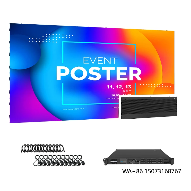 

Giant 4K 8K Ultra Slim P3.91 16:9 Indoor Curved LED Video Wall for Wayfinding Education Shopping Mall Aluminum Construction 5