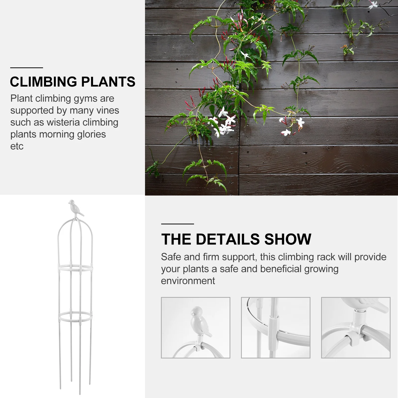 

1 set 1 Set Vine Climbing Rack Durable Gardening Vine Shelf For Indoor Outdoor Use Plant Climbing Support Garden Plant Rack