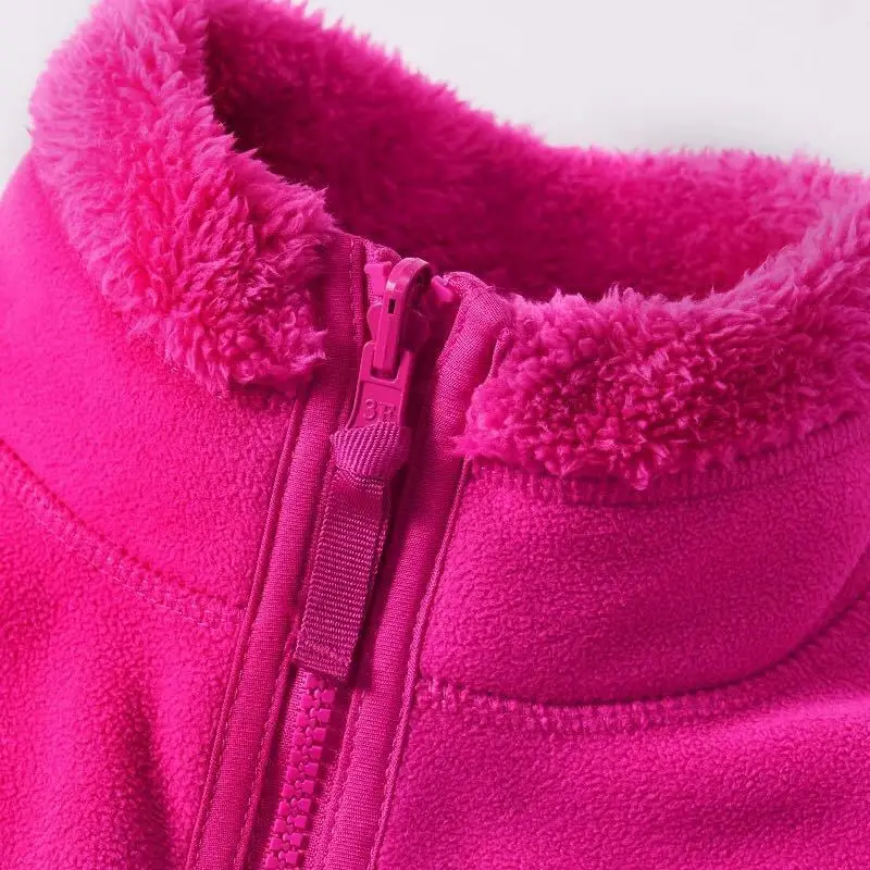 Casual Zipper Sweatshirts Flannel Solid Color Polar Fleece Hoody Women Coral Double-sided Thicken Outdoor Winter Coat Female