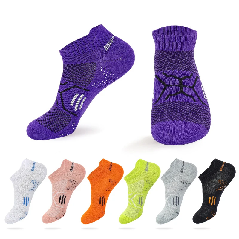 High Quality Sports Socks Breathable Non Slip Marathon Cycling Sports Socks High Elastic Tube Four Season Drying Sports Sock