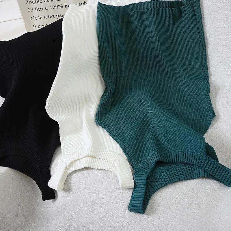 เสื้อกล้ามถักอเนกประสงค์สำหรับผู้หญิงเสื้อครอปรัดรูปคอกลมผ้ายืดสำหรับฤดูร้อน2024