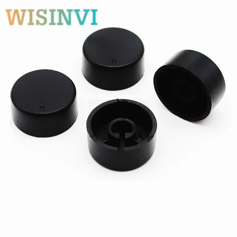 20×9.5mm Plastic Knob Potentiometer Knob Amplifier Volume Knob Cap Electronic Instruments Switch Cap D Shaped Inner Hole 6mm