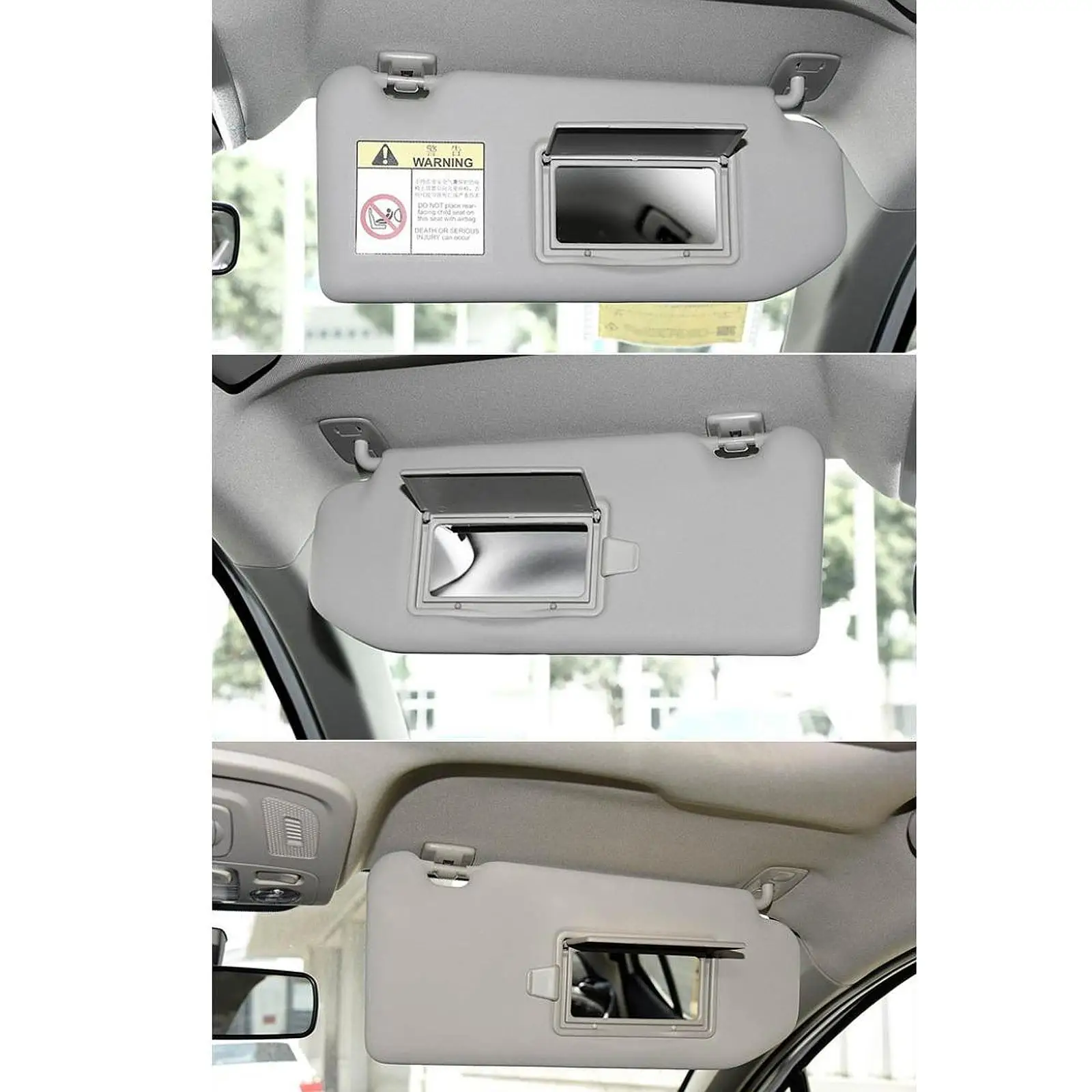 Sun Visor Vanity Mirror Cover bz408hzjg Replacement Vehicle Sleek Cosmetic Mirror Cover for 3008 408 308S C-triomphe 508