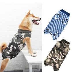 Modal Dog Recovery Clothing Pet Sterilization Surgery Suit  Anti Licking Wounds Dog Shirt for Large Dogs Four-legged Jumpsuit