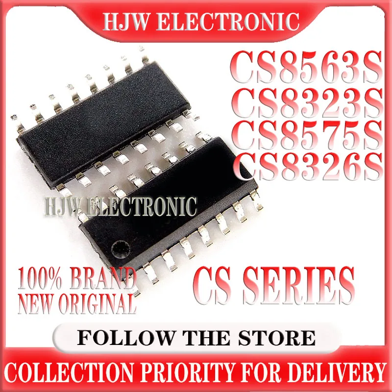 10PCS/LOT CS8323S CS8323 CS8326S CS8326 CS8563S CS8563 CS8575S CS8575 SOP-16 Brand new original audio chip IC