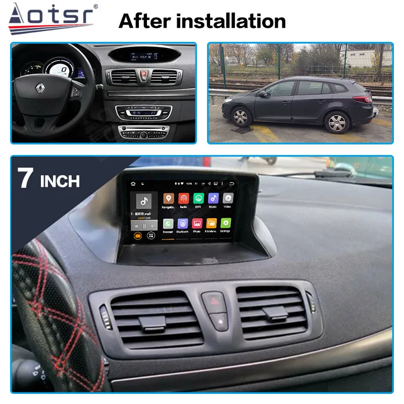 Android Touch Screen Car Video Radio Stereos DVD Player Multimedia System For Renault Megane 3 Fluence 2009-2015 GPS Navigation