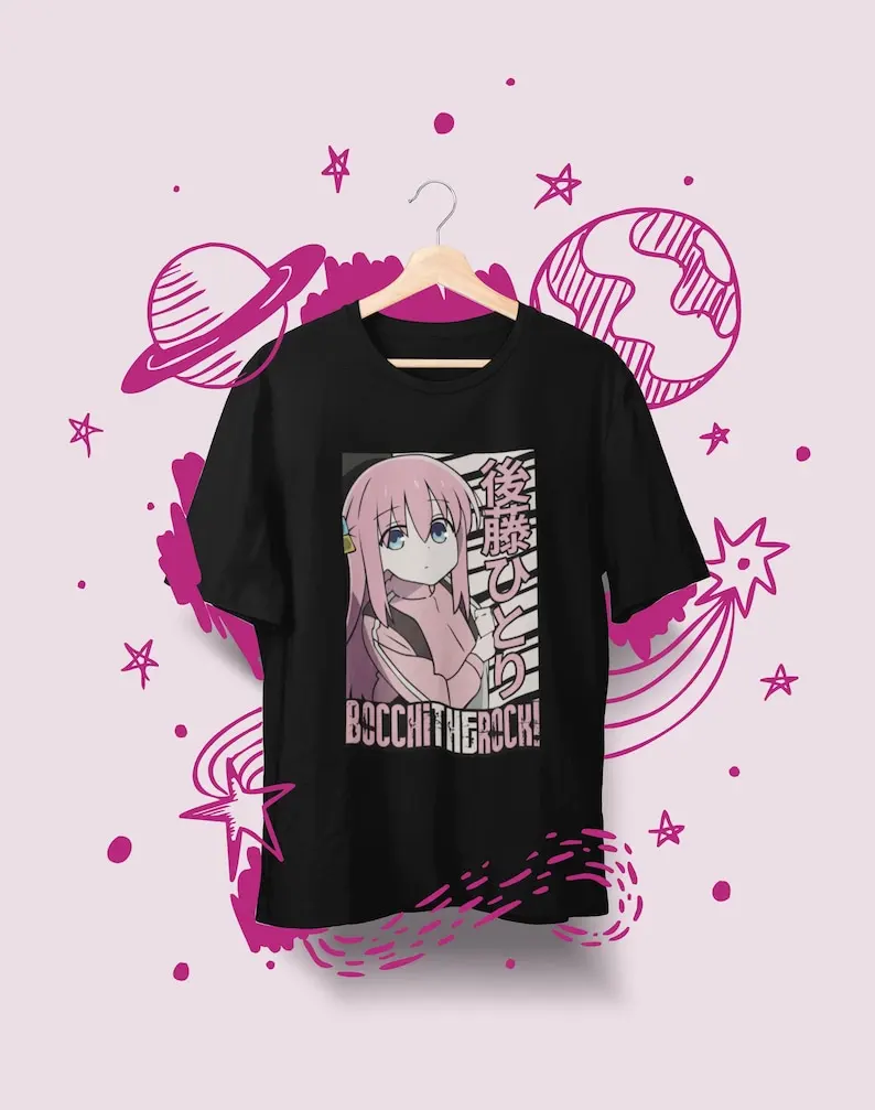 Kesoku Band Tshirt, Bocchi the Rock!, Anime Shirts, Bocchi Tshirt, Anime Gifts, Rock Band Shirt, Bocchi the Rock Shirt, Kawaii S