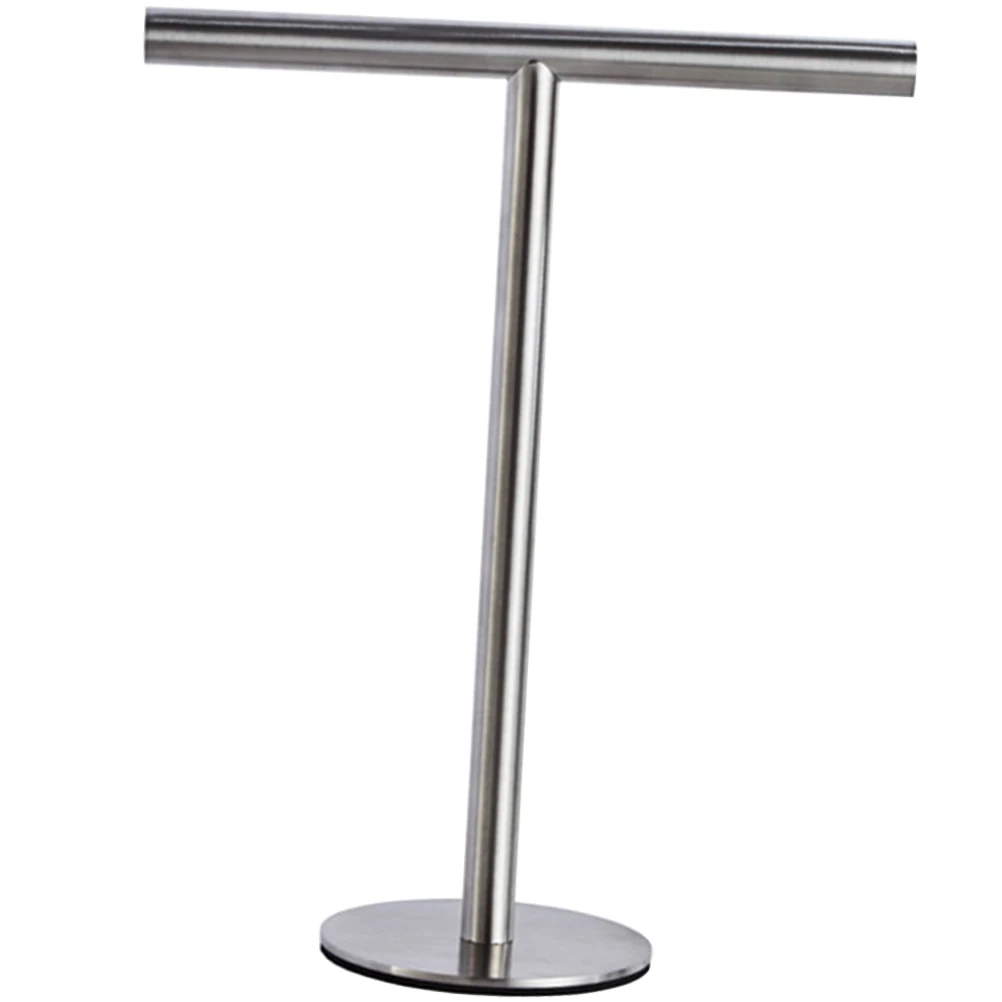 

Premium T-Shape Rack Stainless Steel Countertop Hand Stand Vertical Design Bathroom Kitchen Storage Holder Balanced Base