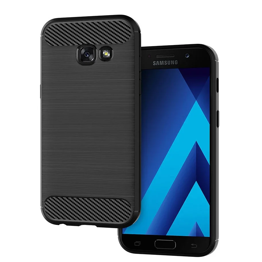 삼성 갤럭시 A5 2017 케이스 실리콘 TPU 범퍼 충격 방지 탄소 커버 삼성 갤럭시 A5 2017 A5200 A520F 케이스