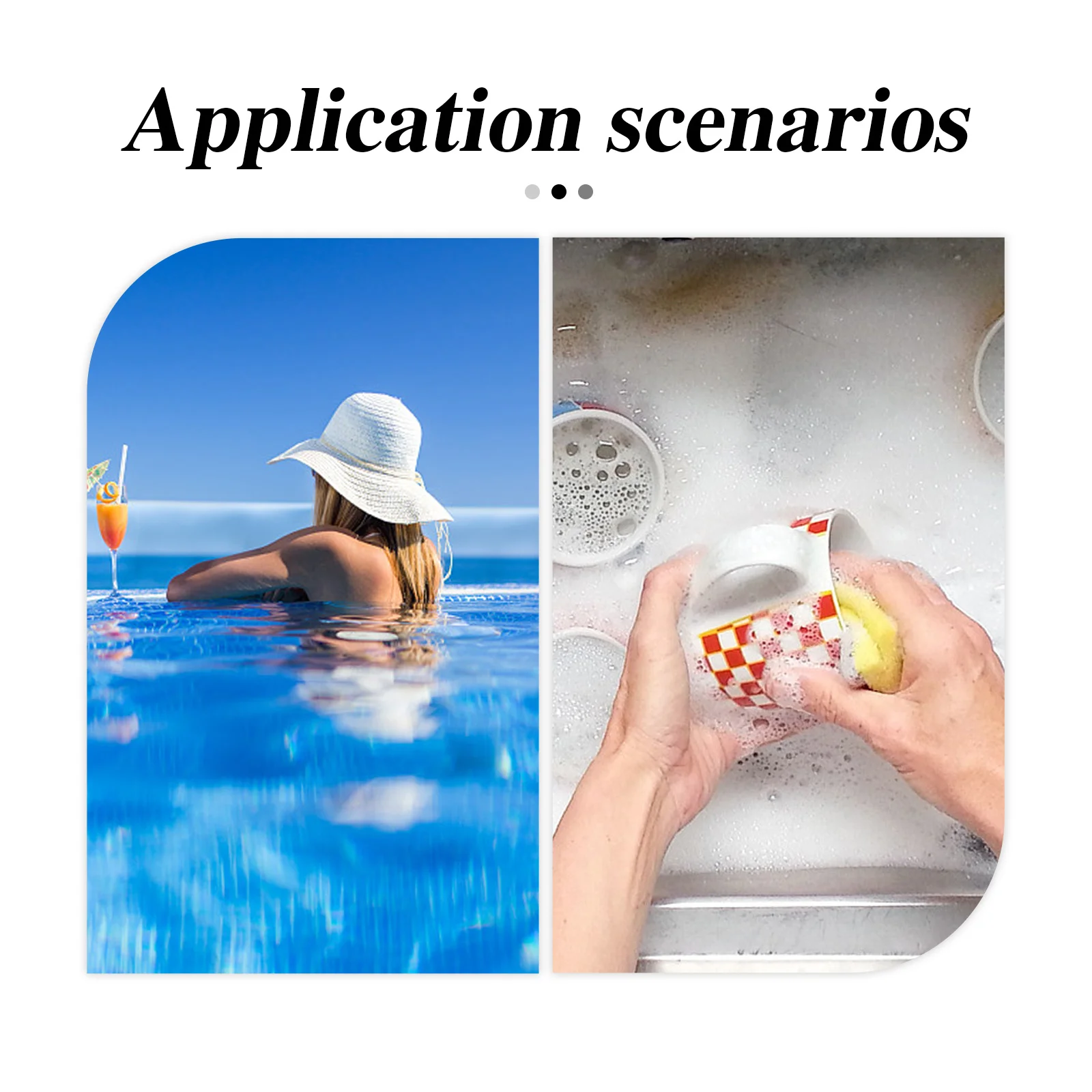 

6Pcs Five-Pointed Star Filtering Sponges White Oil Grime Rust Removal Kitchen Filtering Sponges Oil Removing Filter