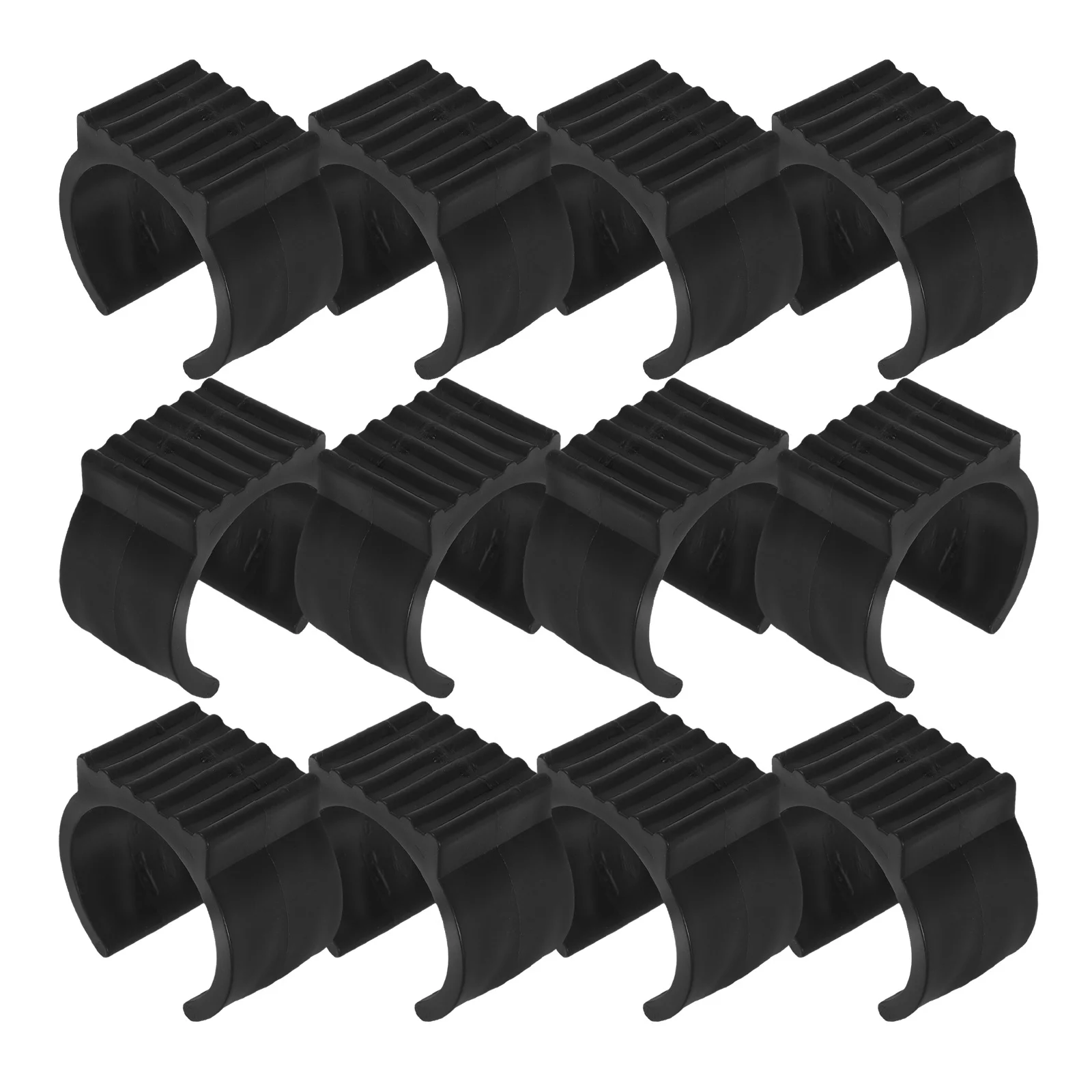 

20pcs U-Shaped Chair Leg Caps 38-42Mm Plastic Hammock Stand Foot Protectors Non-Slip Floor Glides For Outdoor Furniture
