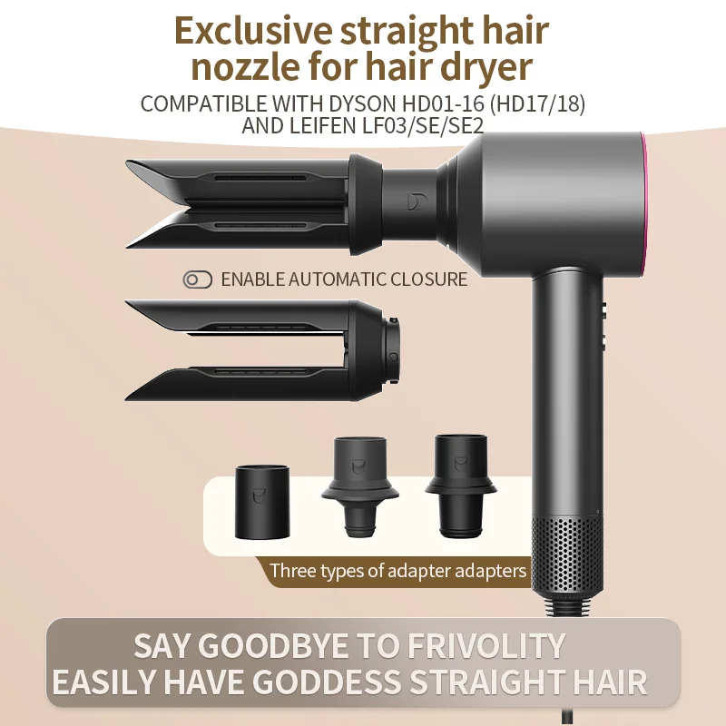 HD01 HD02 Automatische Lockendüse für Dyson Airwrap Supersonic HD03 HD04 HD08 HD15 HD16 Haartrockner-Aufsatz zum Glätten der Haare