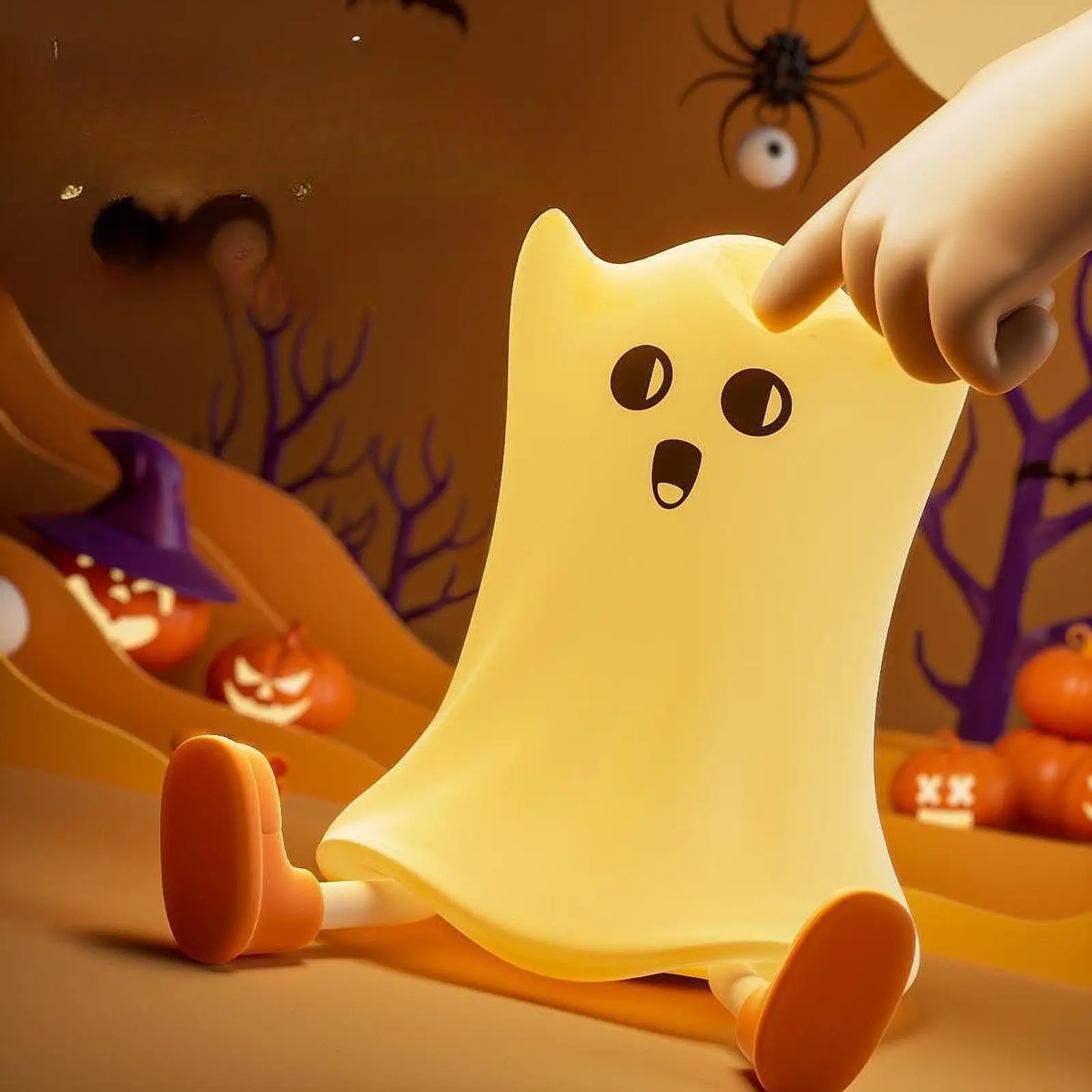 

Светильник для Хэллоуина в спальню с держателем для телефона