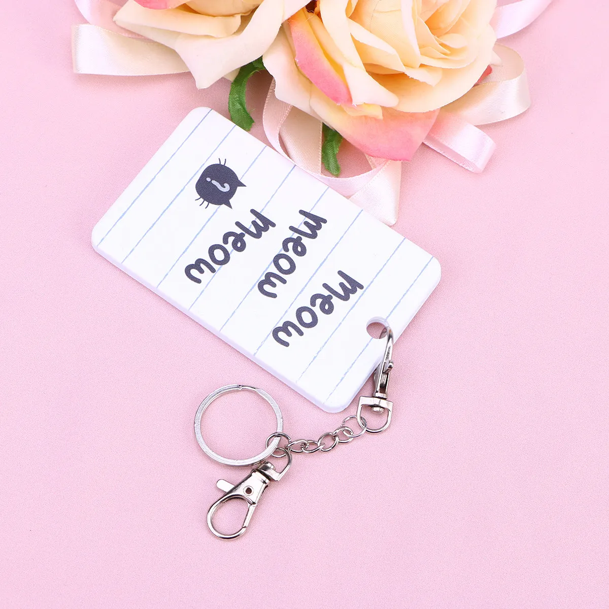 

High-Quality Plastic Bus Pass Holder Keychain with Lanyard Detachable Key Ring for Id Cards Credit Cards Name Tags School Office