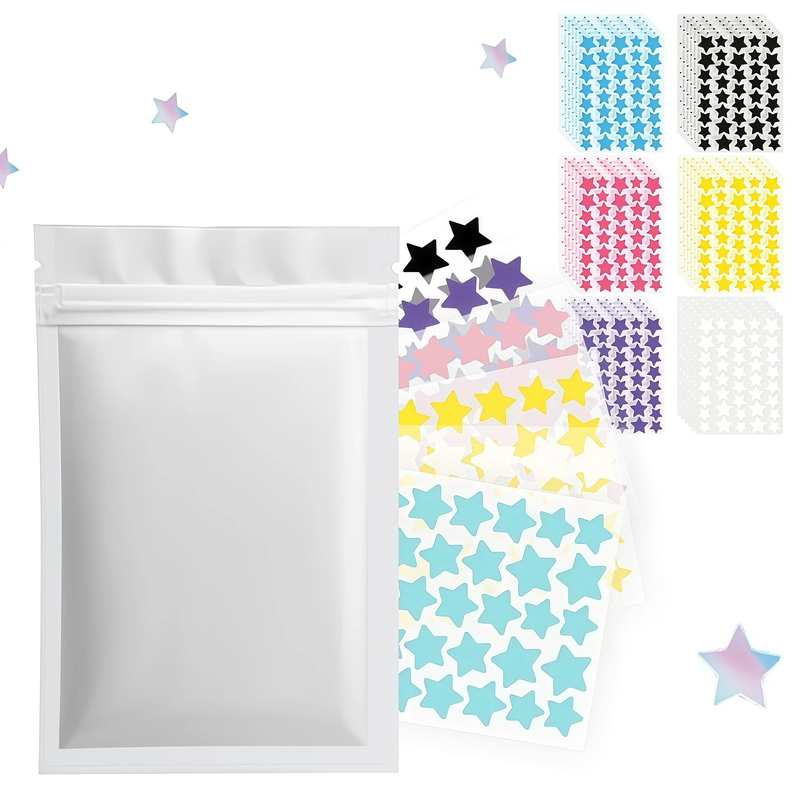 320/1920pcs 8-Color Star Face Stickers – Fun Facial Gems for Parties, Festivals & Daily Creative Looks image 3