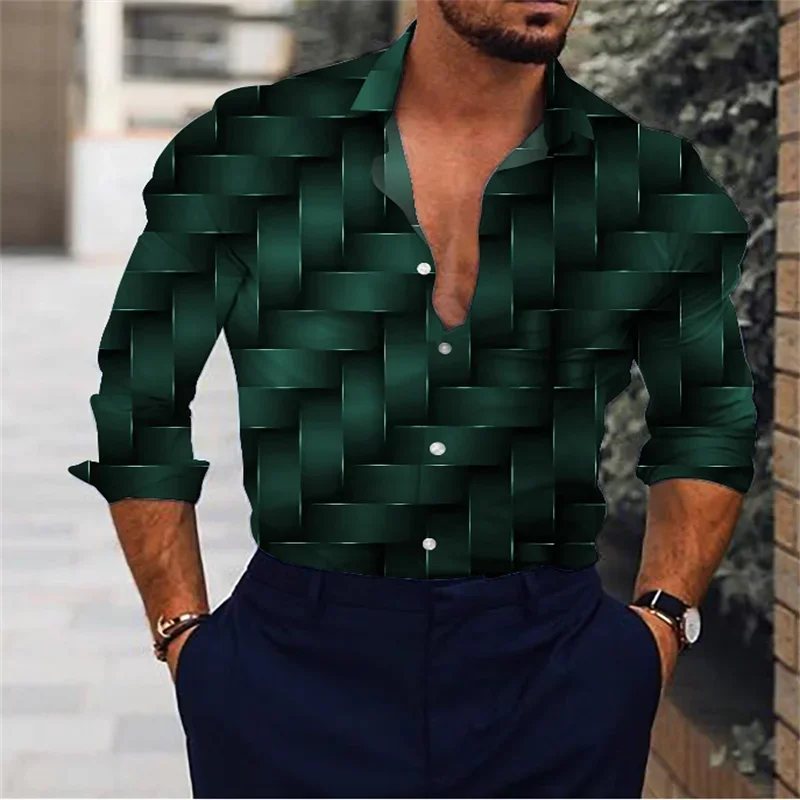 Men's Dark Retro Color Create Patterns Shirt Casual Outdoor Street Poker Design Soft and Comfortable Men's Tops Plus Size 6XL