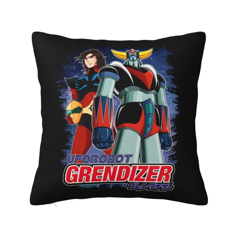 

Luxury Goldorak Grendizer Actarus Cushion Covers Soft UFO Robot Goldrake Throw Pillow for Sofa Square Pillowcase Decoration