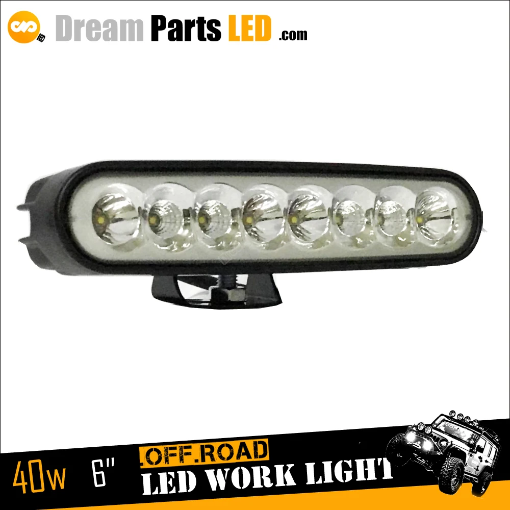 DC12V 40w Low Profile LED Work Light Bar For Car Accessories Moto 4x4 Atv Snowmobiles Camping Car