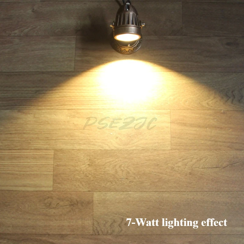 Copper Colored Retro Surface Mounted LED Lamp Track Living Room Background Wall Small Spotlight Beautiful Lamp Mini
