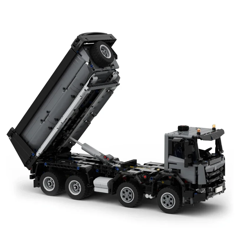 NIEUWE Technische Techniek Serie Dump Truck Trailer Transport Auto Model Bouwstenen DIY Monteren Bakstenen Speelgoed Kinderen Geschenken