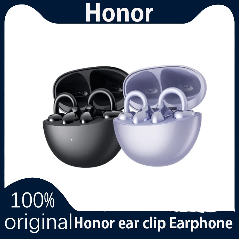 Original Honor LCHSE ear clip TWS Bluetooth headset spatial surround sound AAC SBC AI call noise reduction IP54 waterproof