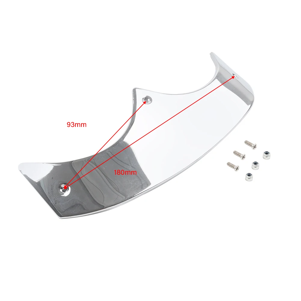 1Pcs Chrome Motorcycle Rear Mudguard Tip Edge Trim Decoration with Bolts Steel For Harley Davidson Fat Boy FLSTF 1989-2006