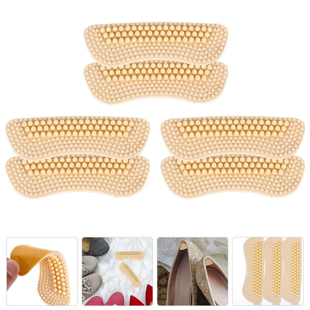 

1Set Heel Pads 4d Silicone Cushion Heel Grip Pads Adhesive for Shoes Blister Prevention Comfortable Fit Anti Slip Protectors