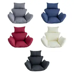 Egg Chair Cushion Hammock Swing Cushion Soft with Headrest Pillow Basket Chair Seat Pad Swing Chair Cushion for Camping Porch