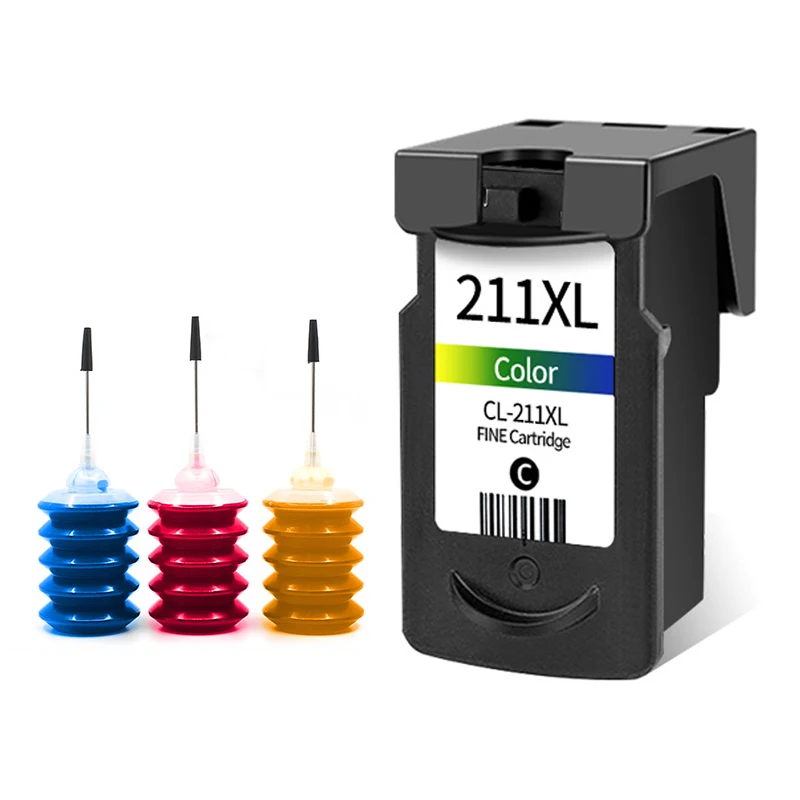 PG-210XL CL-211XL Refillable Ink Cartridge for Canon 210 211 XL IP2700 IP2702 MP240 MP250 MP260 MP270 MP320 MP495 MP480 MP490