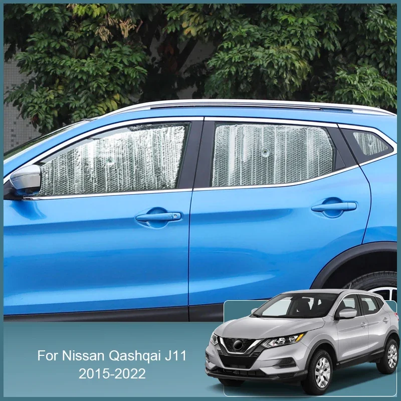 

Car Windshield Sunshades UV Protection Cover Window Curtain Sun Shade Visor Protect Accessories For Nissan Qashqai J11 2015-2022