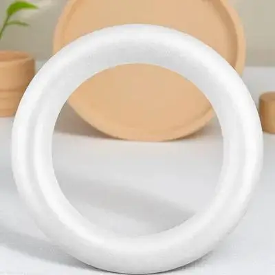 

DIY Unfinished Foam Circle Ring Perfect for Painting Decorating Party Xmas Foam Circles for Crafts Novelty Foams Circle