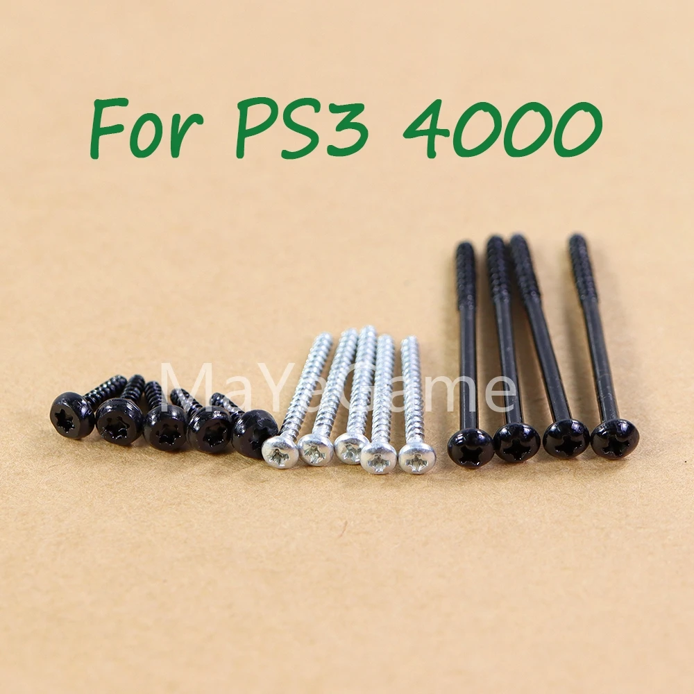 10 комплектов, полные наборы винтов, замена для модели PS3 4000, консольные винты для PS3, супертонкая замена