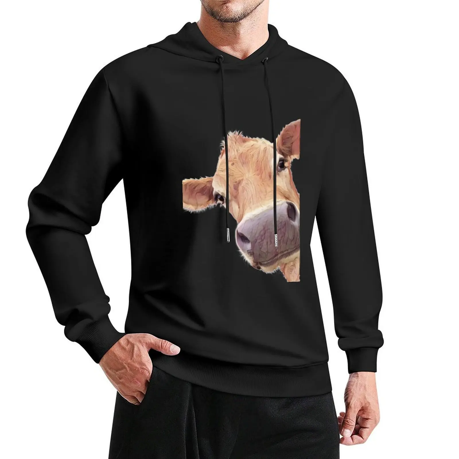 Jersey Cow Hoodie men's sweat-shirt set men's coat men's winter sweater japanese style new in hoodies & sweatshirts